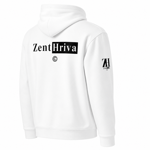 	Unisex Eco Raglan Hoodie ZentHriva — Vista editorial