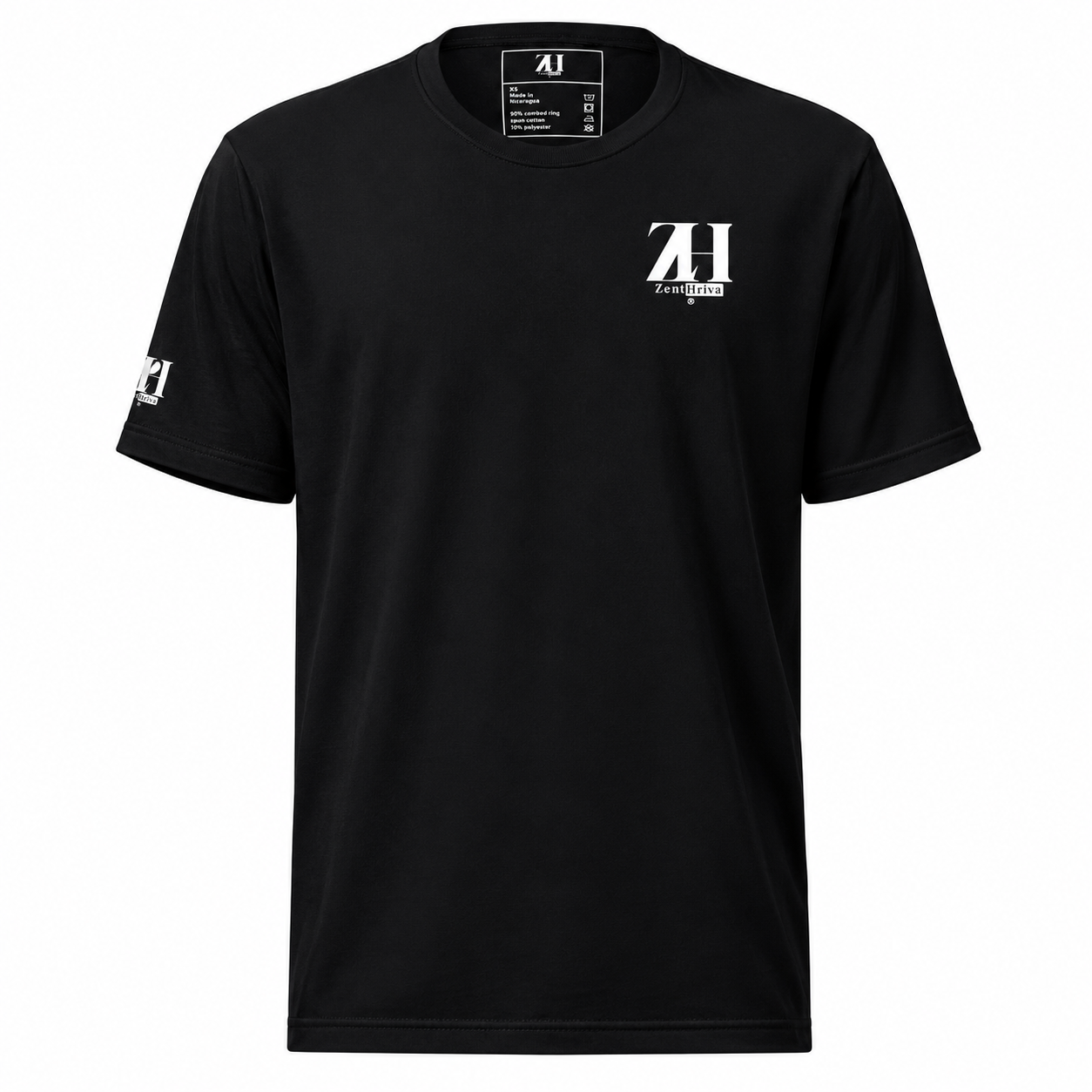 Unisex Staple T-Shirt ZentHriva — Black Heather, front view