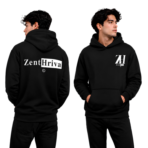 Unisex Eco Raglan Hoodie ZentHriva — Detalle de diseño