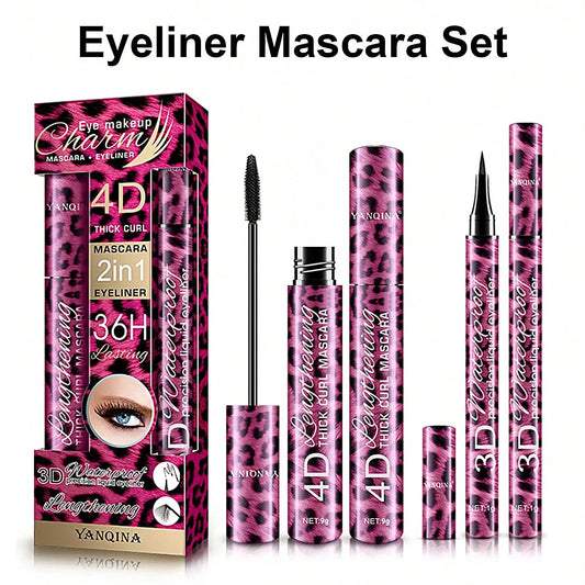4D Waterproof Mascara & Eyeliner Set