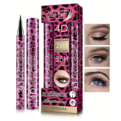 4D Waterproof Mascara & Eyeliner Set