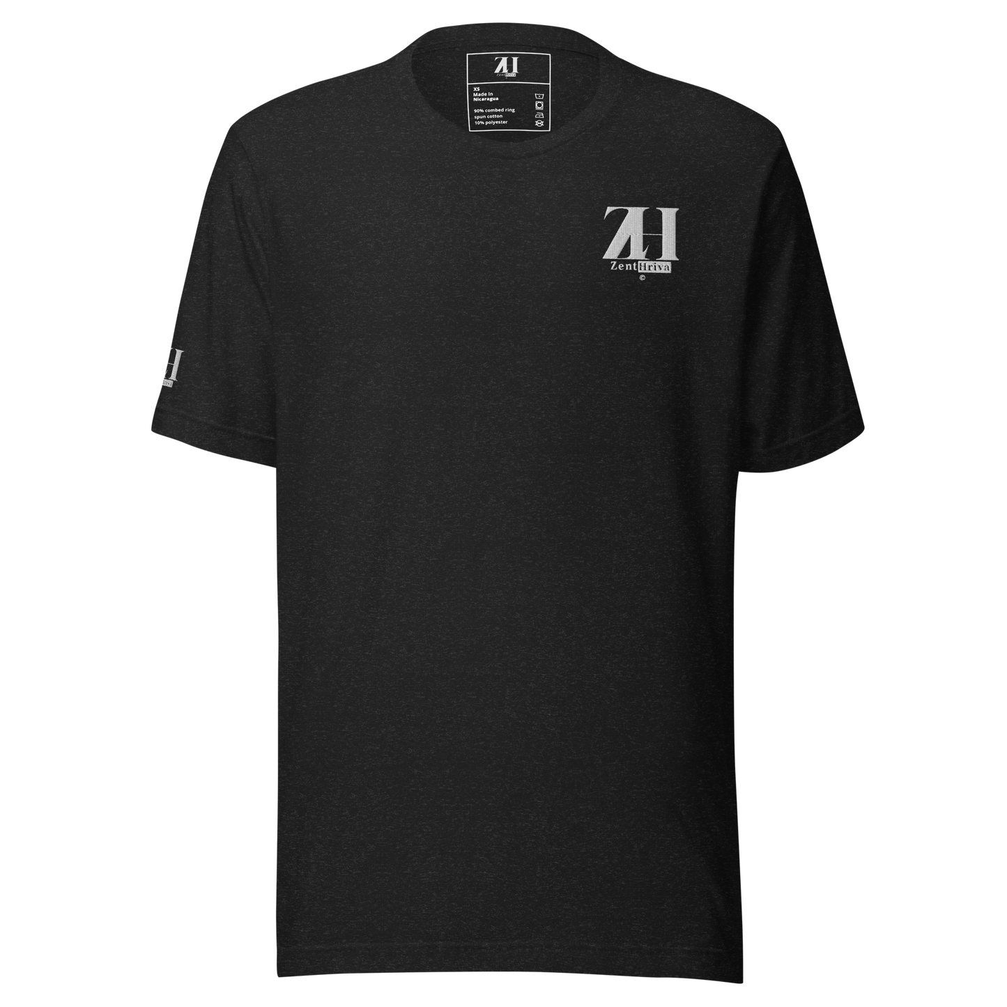 Unisex Staple T-Shirt ZentHriva — Black Heather, front view