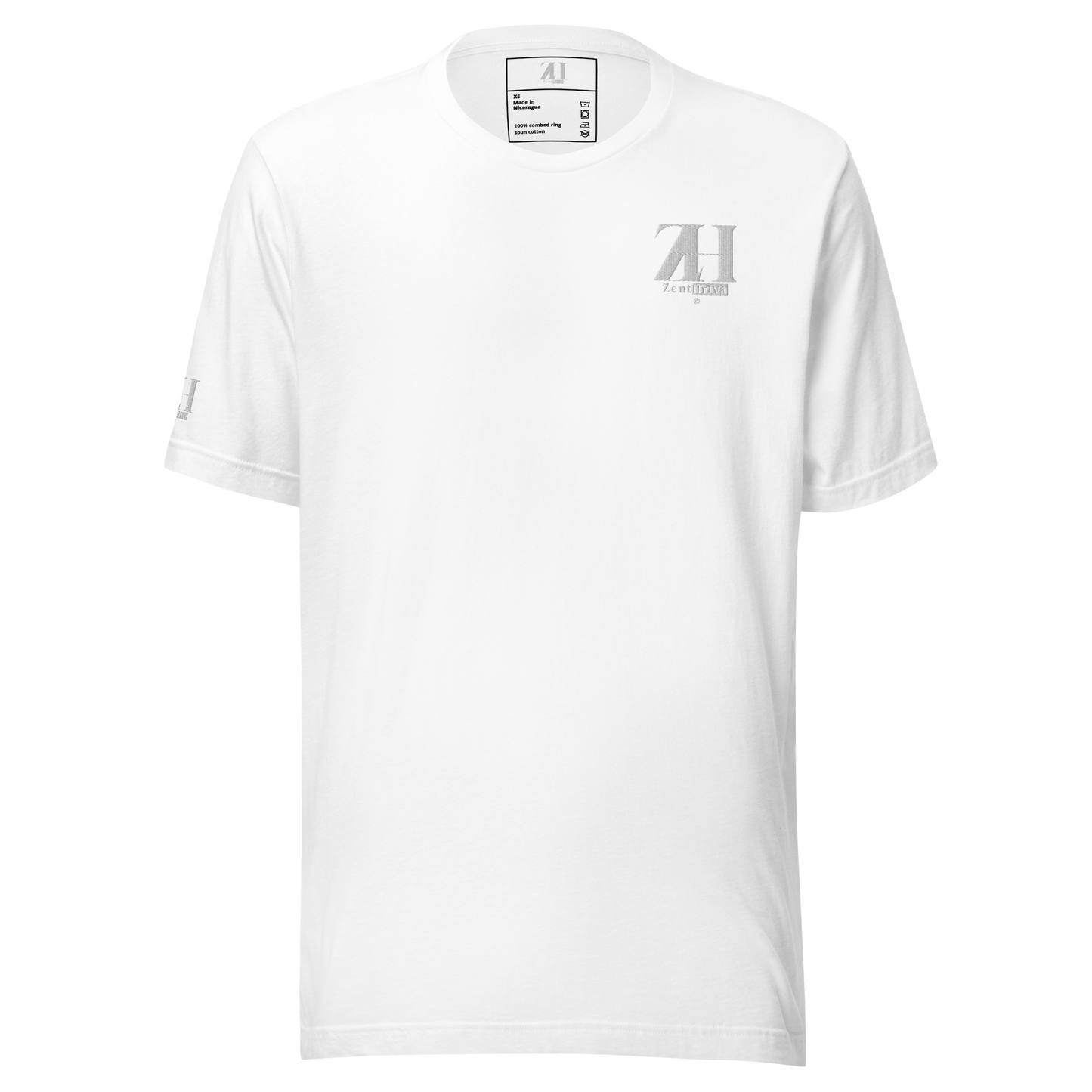 Unisex Staple T-Shirt ZentHriva — White, front view